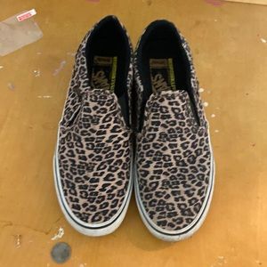 Leopard print vans